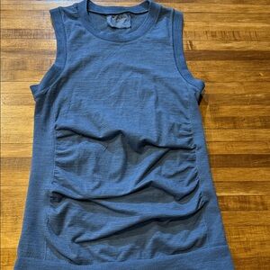 ATHLETA Blue Gathered Tank Top -Sz Small (d1)